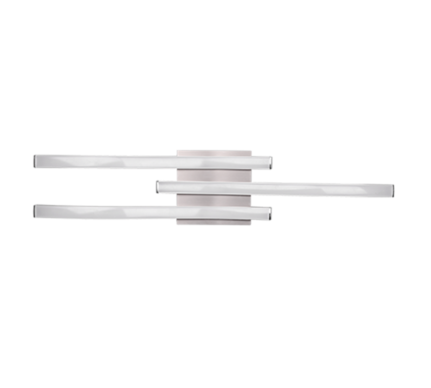 Plafón de techo Trio Route LED níquel mate 4000K 56cm R62473407