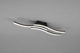 Plafón de techo Trio Route LED negro mate 4000K 56cm R62473432