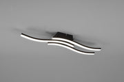 Plafón de techo Trio Route LED negro mate 4000K 56cm R62473432