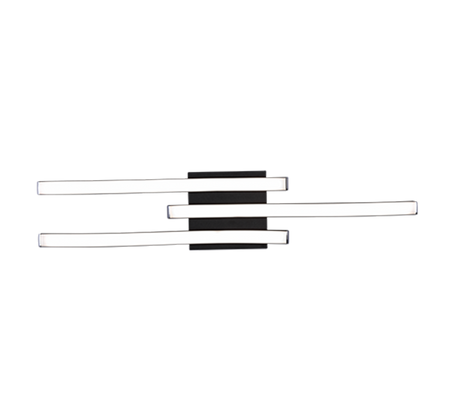 Plafón de techo Trio Route LED negro mate 4000K 56cm R62473432