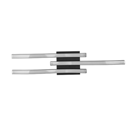Plafón de techo Trio Route LED negro mate 4000K 56cm R62473432