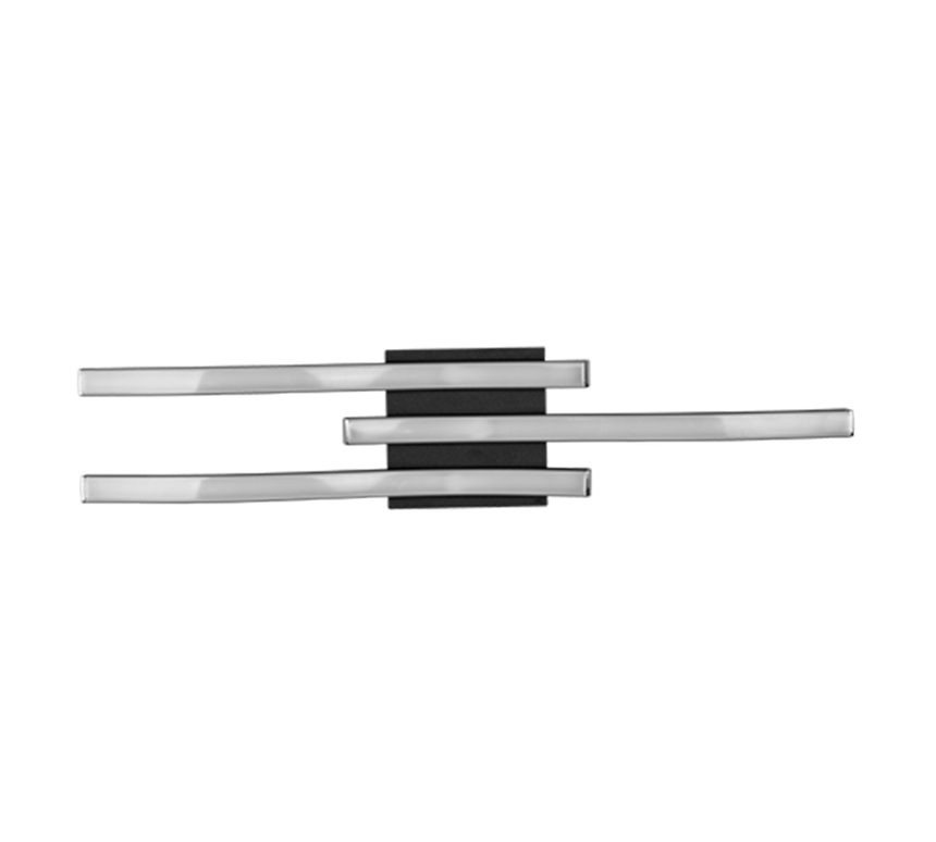 Plafón de techo Trio Route LED negro mate 4000K 56cm R62473432
