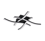 Plafón de techo Trio Route LED negro mate 4000K 46cm R62474432