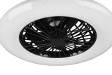 Trio Stralsund Ventilador LED de plástico estera negra R62522132