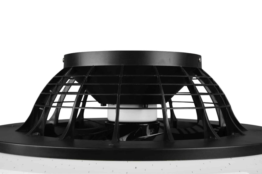 Trio Stralsund Ventilador LED de plástico estera negra R62522132