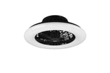 Trio Stralsund Ventilador LED de plástico estera negra R62522132