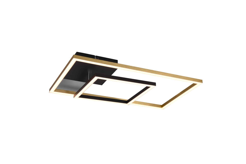 Trio Padella Plafón LED de metal bronce mate R62642108