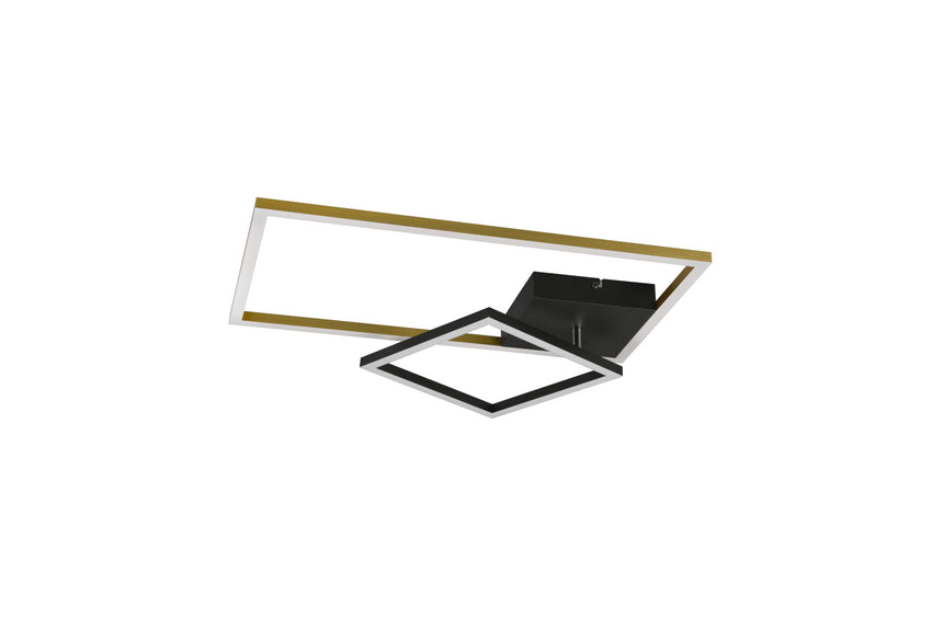 Trio Padella Plafón LED de metal bronce mate R62642108