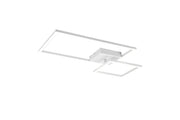 Plafón de techo Trio Padella LED blanco mate 4000K regulable 63,5cm R62642131
