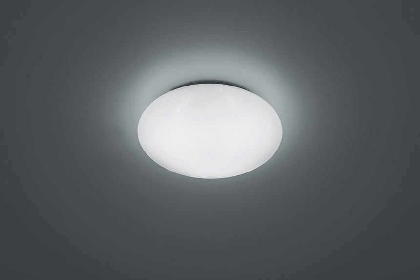 Plafón de baño Trio Putz LED blanco 4000K regulable IP44 Ø27cm R62681201