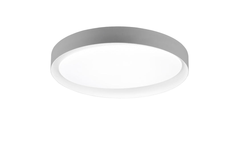 Plafón de techo Trio Zeta LED CCT regulable con mando Ø48,5cm gris — ref. R62712411 (1)