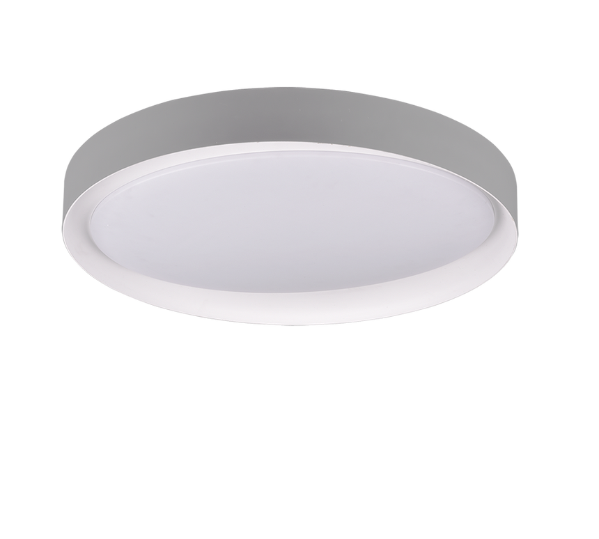 Plafón de techo Trio Zeta LED CCT regulable con mando Ø48,5cm gris — ref. R62712411 (4)