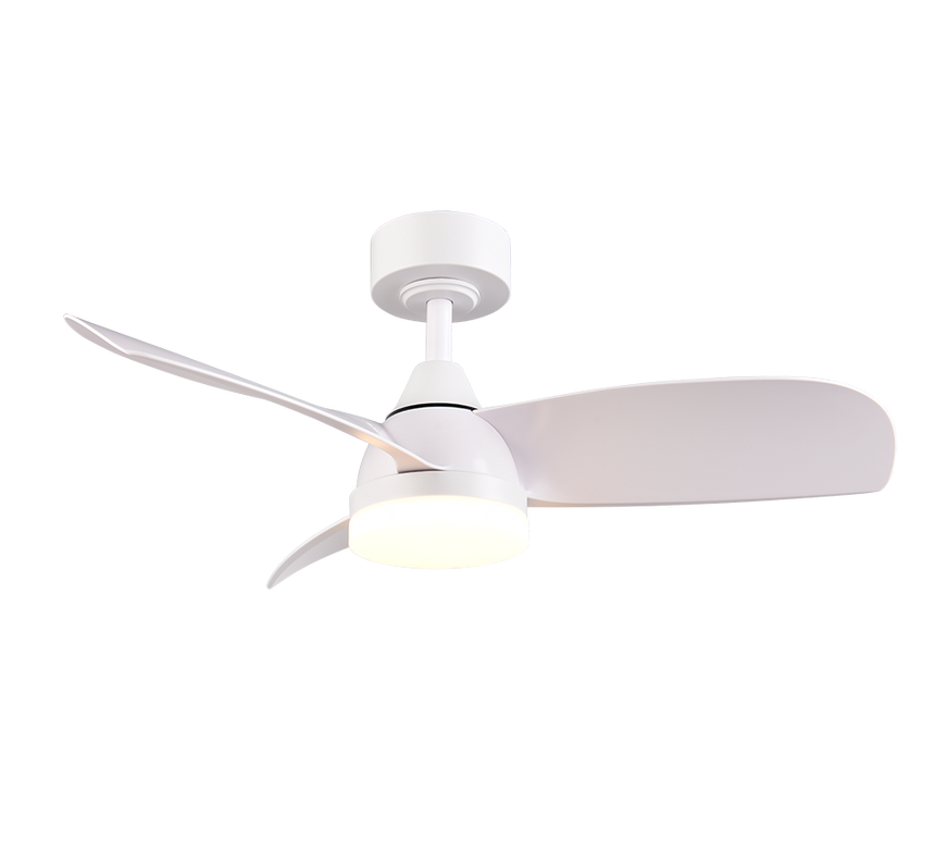 Ventilador de techo Trio Helsinki LED blanco mate CCT regulable con mando Ø90cm R62732131