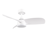 Ventilador de techo Trio Helsinki LED blanco mate CCT regulable con mando Ø90cm R62732131 - vista 5