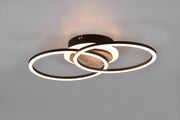 Plafón de techo Trio Giro LED imitación madera CCT 46,5cm R62783635