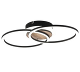 Plafón de techo Trio Giro LED wood imitation CCT 46,5cm R62783635