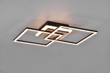 Plafón de techo Trio Giro LED wood imitation CCT 57,5cm R62793635