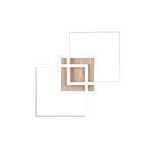 Plafón de techo Trio Giro LED wood imitation CCT 57,5cm R62793635