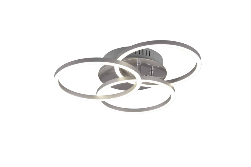 Trio Circle Plafón LED de metal níquel mate R62823107