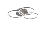 Trio Circle Plafón LED de metal níquel mate R62823107