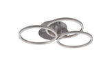 Trio Circle Plafón LED de metal níquel mate R62823107