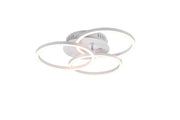 Trio Circle Plafón LED de metal blanco mate R62823131