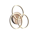 Plafón de techo Trio Circle LED wood imitation CCT 43,5cm R62823135