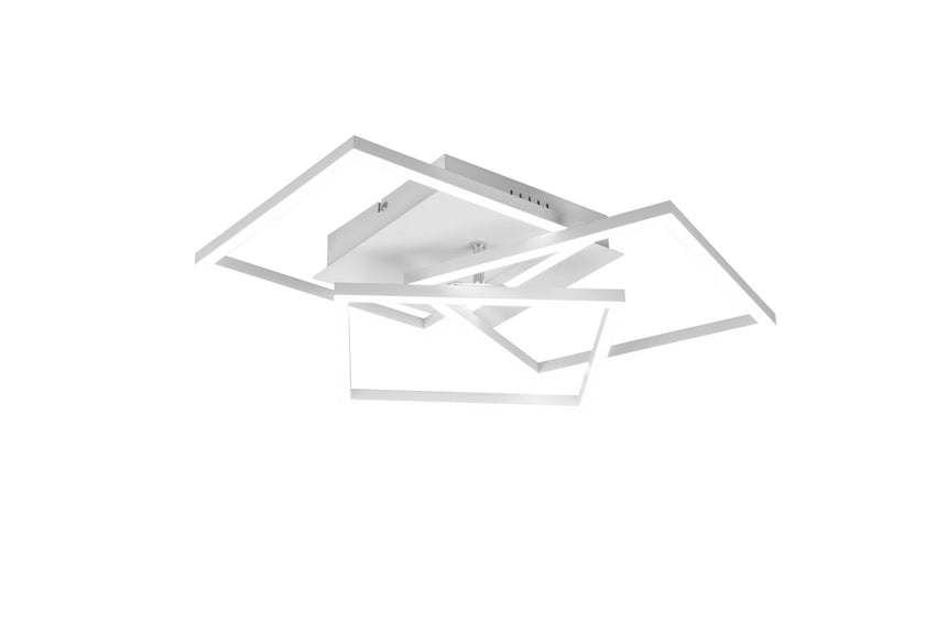 Trio Mobile Plafón LED de metal estera blanca R62883131