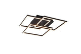 Trio Mobile Plafón LED de metal estera negra R62883132