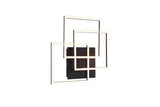 Trio Mobile Plafón LED de metal estera negra R62883132