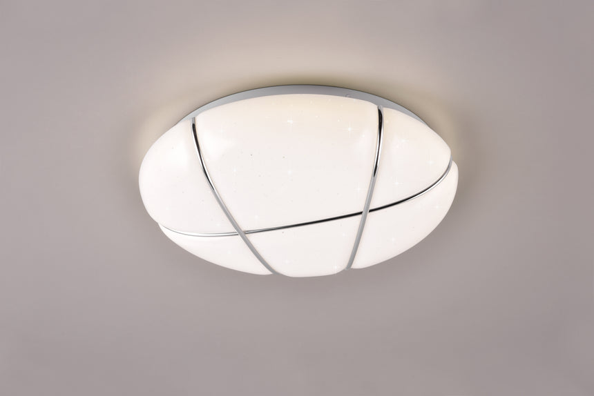 Plafón de techo Trio Tibor LED blanco 4000K Ø28cm R62903001