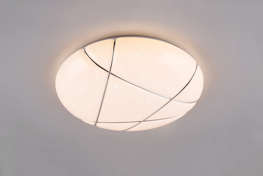 Plafón de techo Trio Tibor LED blanco CCT Ø48cm R62905001