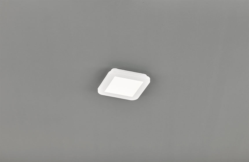 Plafón de baño Trio Camillus LED blanco 3000K IP44 17cm R62931001