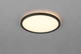 Plafón de techo Trio Joko LED negro CCT Ø29cm R63011102