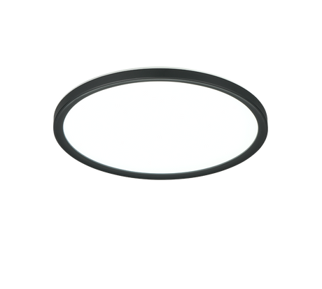 Plafón de techo Trio Joko LED negro CCT Ø29cm R63011102