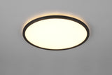Plafón de techo Trio Joko LED negro CCT Ø42cm R63011902
