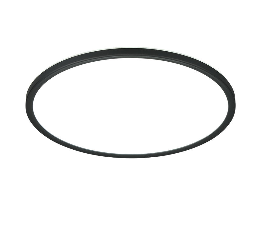 Plafón de techo Trio Joko LED negro CCT Ø42cm R63011902