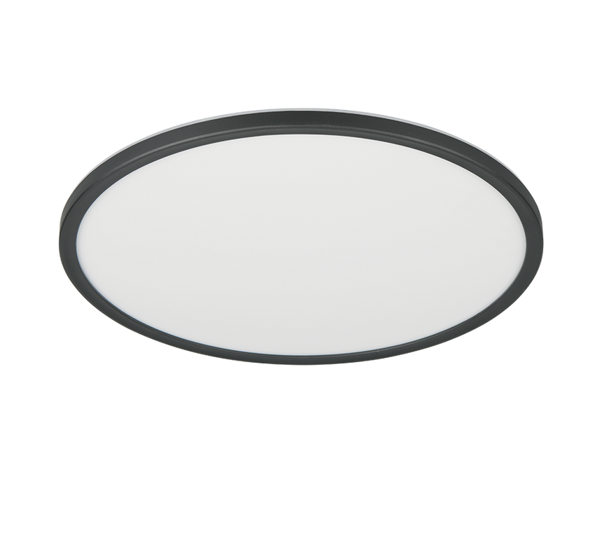 Plafón de techo Trio Joko LED negro CCT Ø42cm R63011902