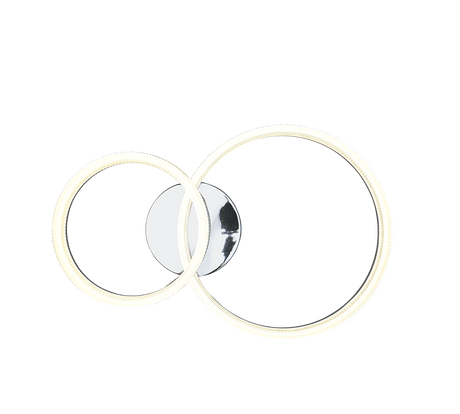 Plafón de techo Trio Mova LED cromo 4000K 51cm R63292106