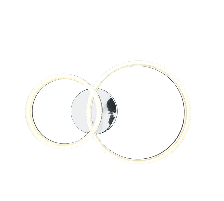 Plafón de techo Trio Mova LED cromo 4000K 51cm R63292106
