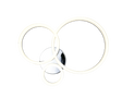 Plafón de techo Trio Mova LED cromo 4000K 51cm R63293106
