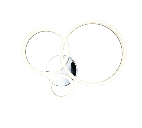 Plafón de techo Trio Mova LED cromo 4000K 51cm R63293106
