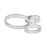 Plafón de techo Trio Mova LED cromo 4000K 51cm R63293106