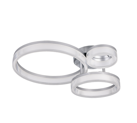Plafón de techo Trio Mova LED cromo 4000K 51cm R63293106