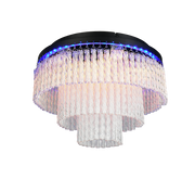Plafón de techo Trio Vono LED negro mate CCT Ø40cm R63441032