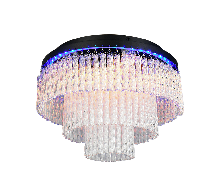 Plafón de techo Trio Vono LED negro mate CCT Ø40cm R63441032