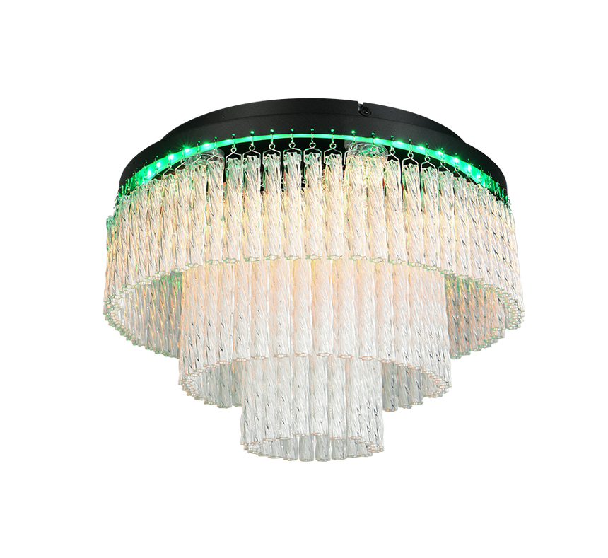 Plafón de techo Trio Vono LED negro mate CCT Ø40cm R63441032