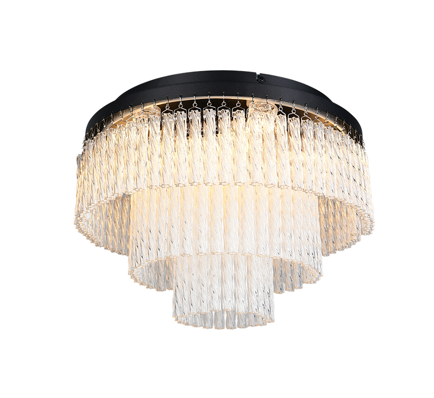 Plafón de techo Trio Vono LED negro mate CCT Ø40cm R63441032