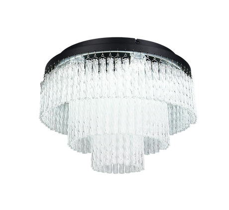 Plafón de techo Trio Vono LED negro mate CCT Ø40cm R63441032