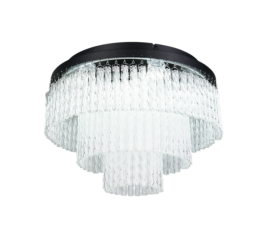 Plafón de techo Trio Vono LED negro mate CCT Ø40cm R63441032